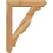 Ekena Millwork Funston Craftsman Rough Sawn Bracket w/ Offset Brace, Western Red Cedar, 6"W x 26"D x 34"H BKT0604X26X34FST04RWR - alternate 3